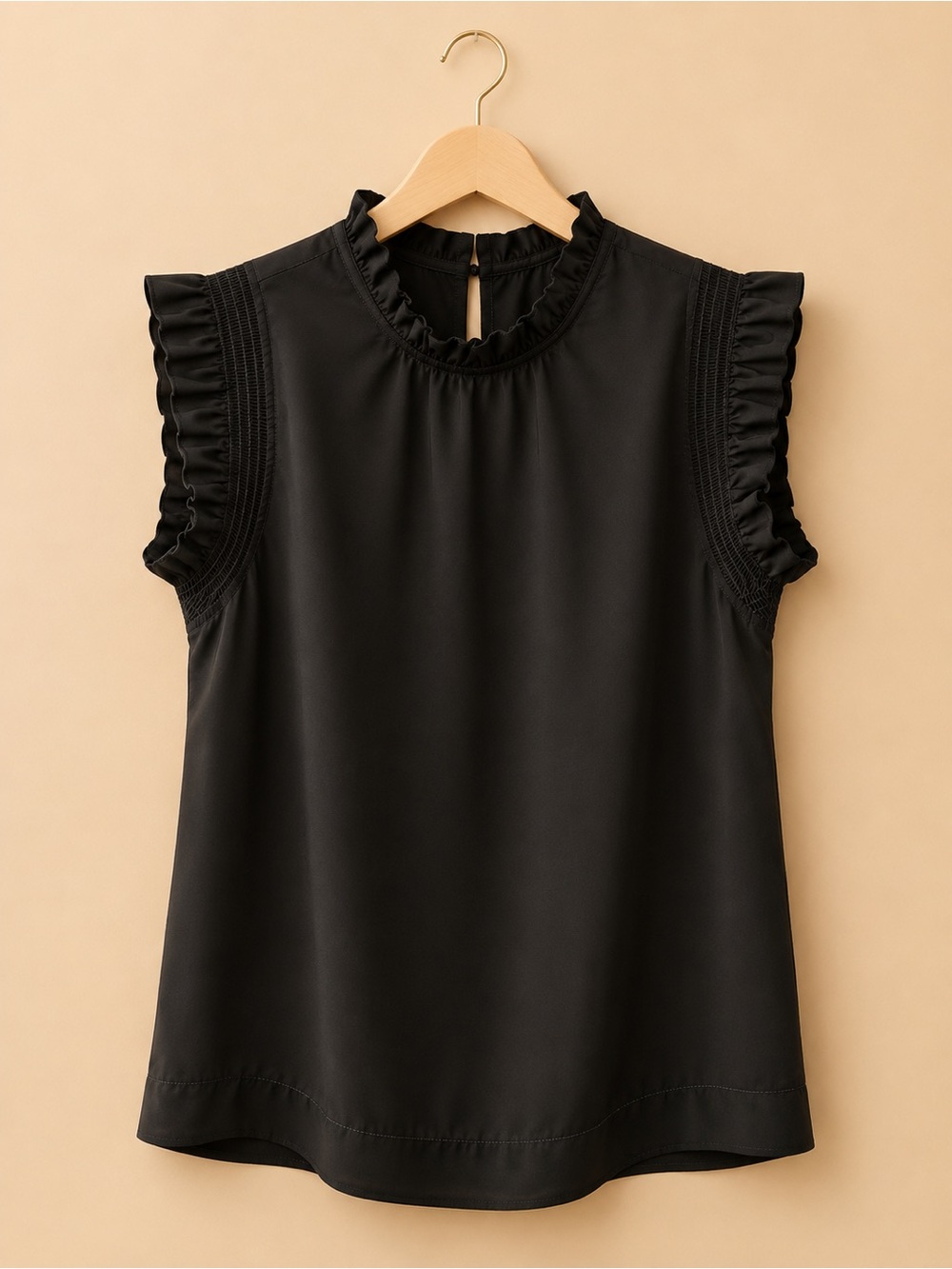 INDUSTRY- ruffled sleeve - satin women top , gorgeous, like new! ✨